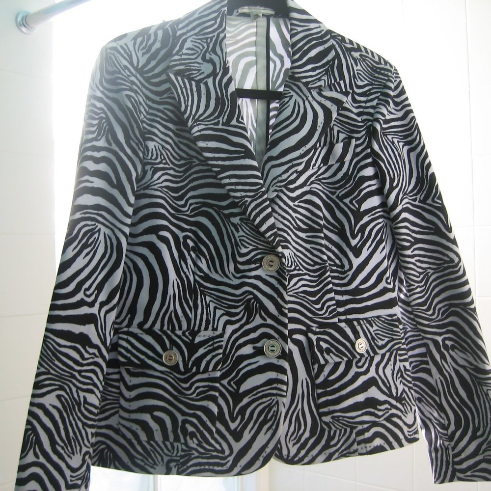 Animal print blazer